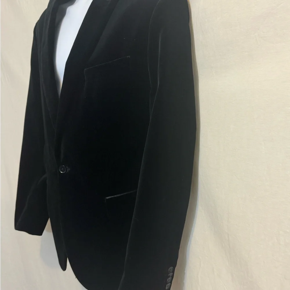 B-272 Men’s Banana Republic Black‎ Lined Blazer Suit Jacket Size 42R